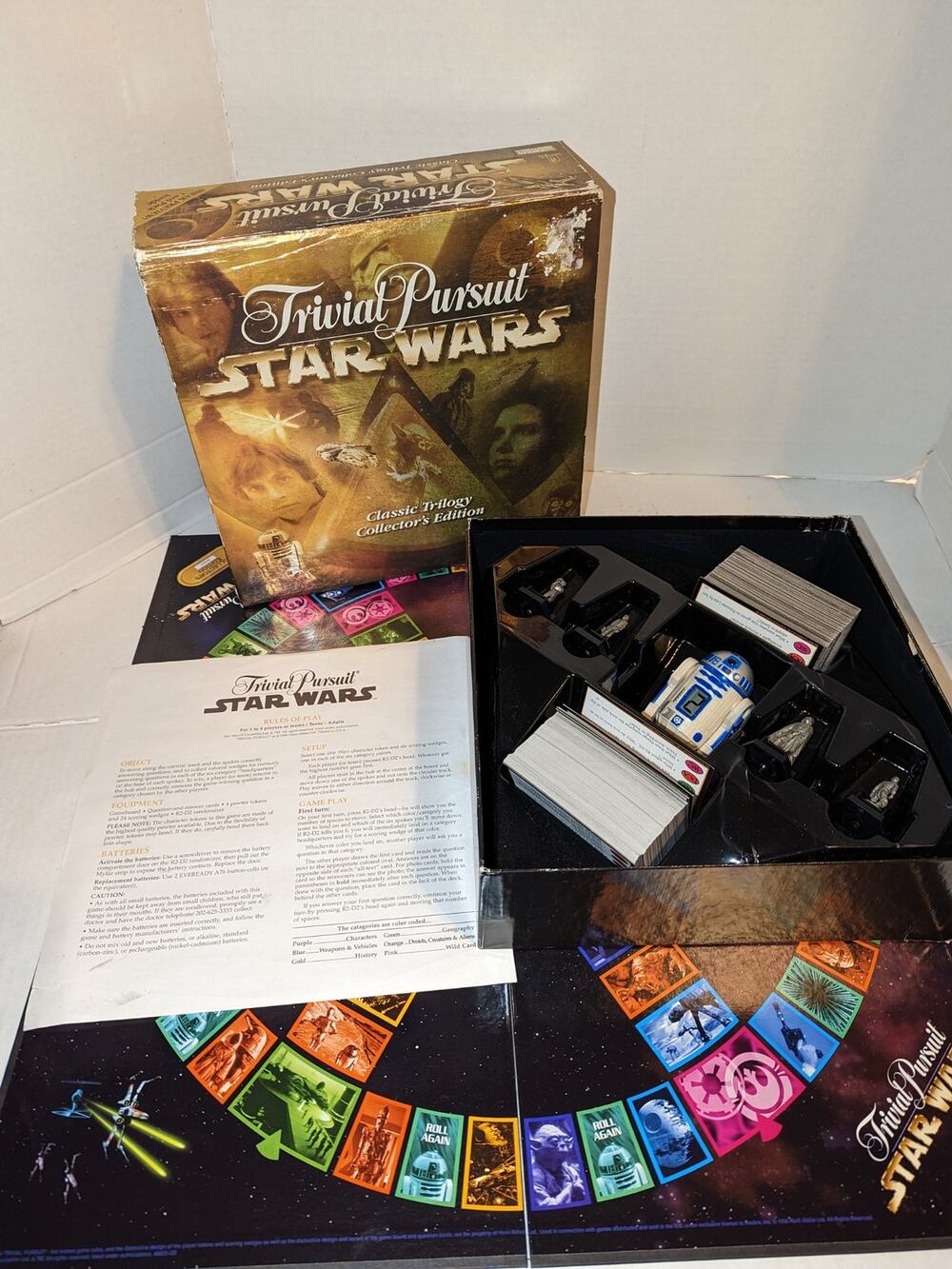 Vintage Star Wars Trivial Pursuit Classic Trilogy Collector's Edition Board Game